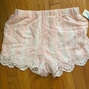 L.A. Hearts tie dye pink material shorts